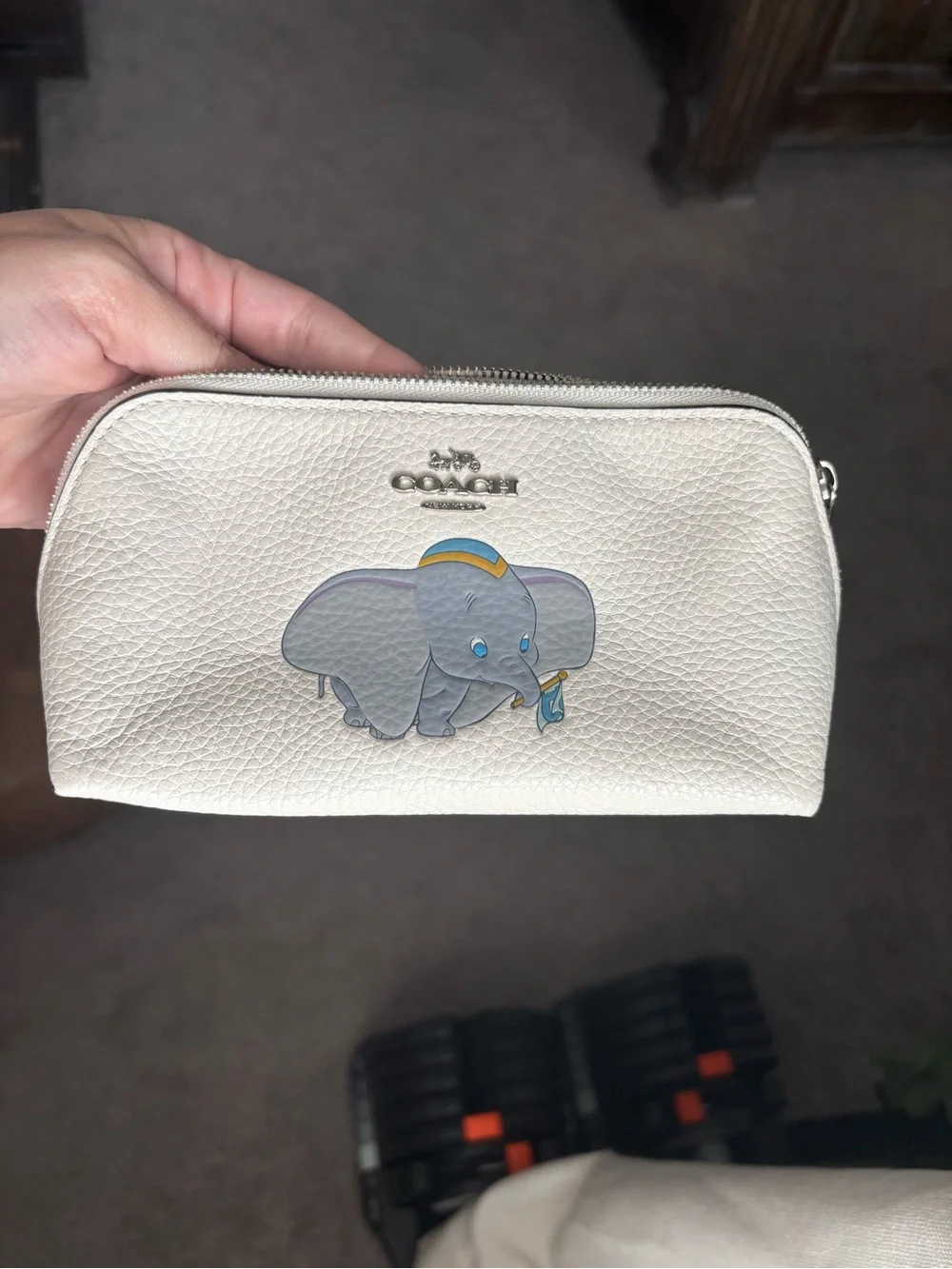 Coach Dumbo Cosmetic Pouch & Wristlet Set